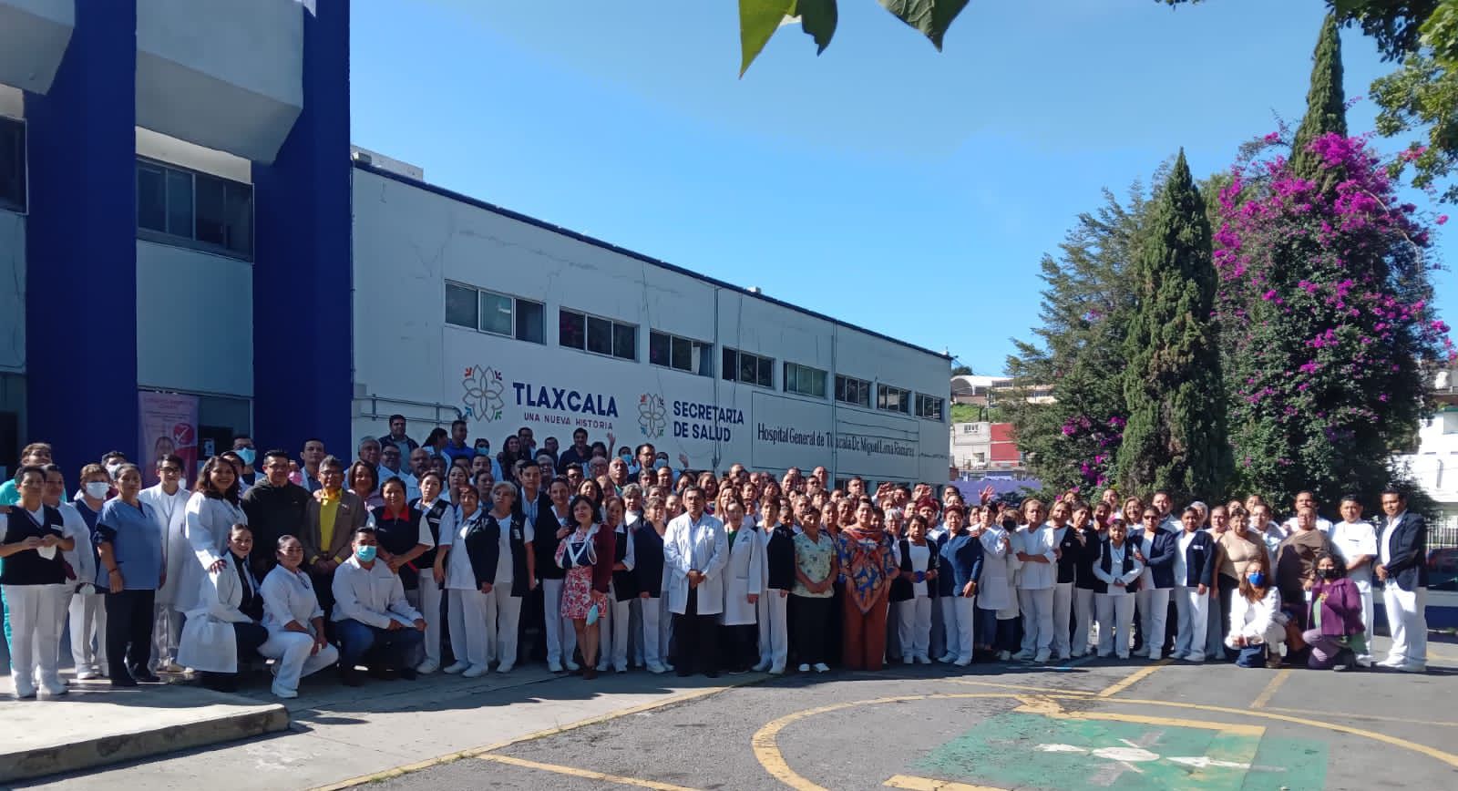 Planta titular de la SESA a trabajadores del Hospital General de Tlaxcala
